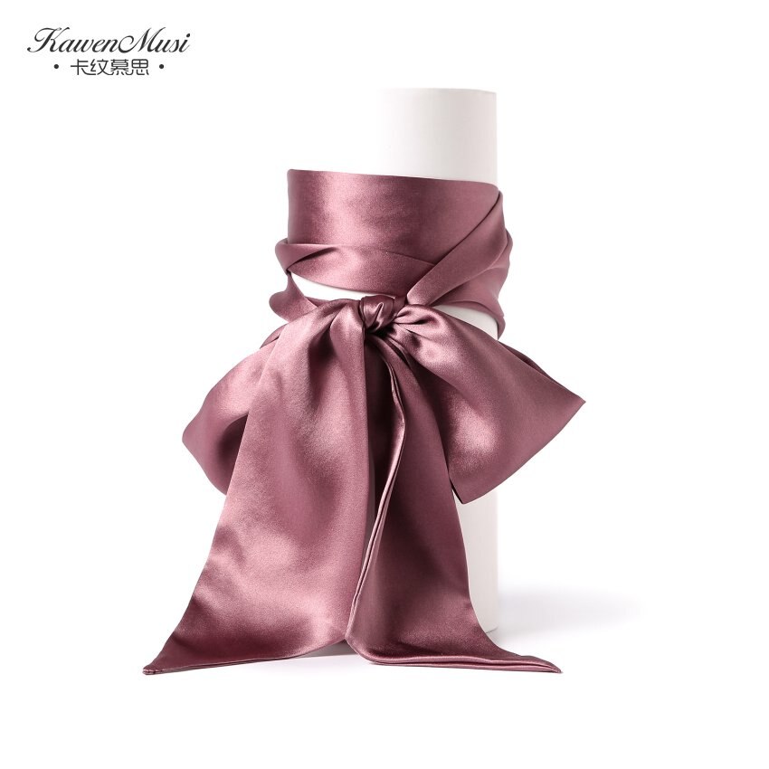 Foulard en soie véritable, petite écharpe pour – Grandado