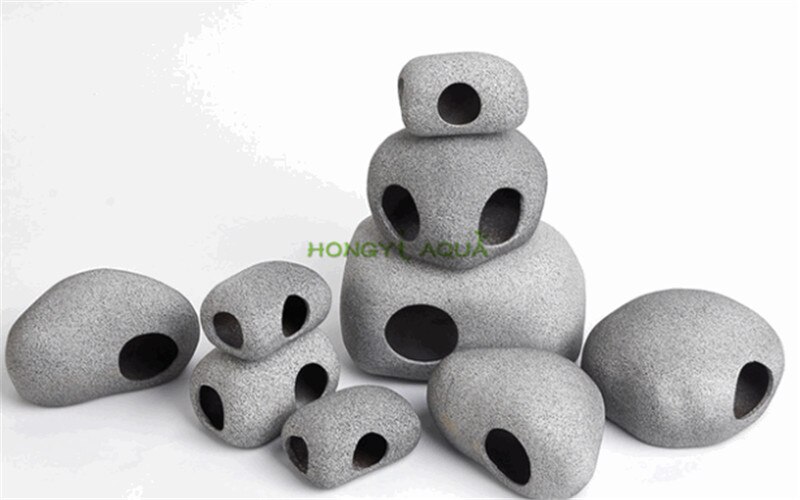 Fish tank landscaping Clay pot Shrimp Cixi Dodging tank Breeding fish nest Shaped rock Aquarium supplies
