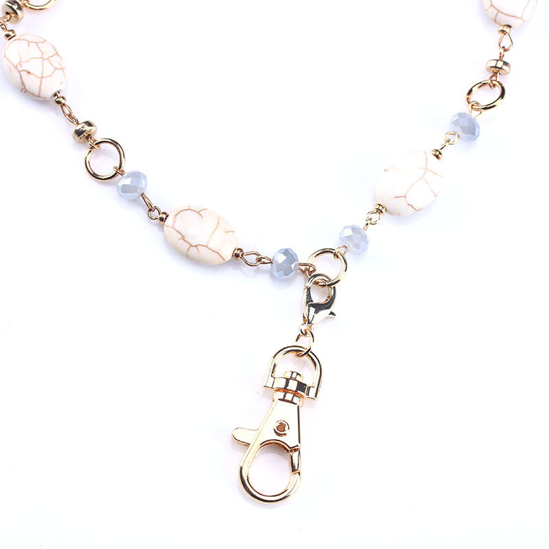 Beads Lanyards Badge Lanyards with ID Holder Keychain Holder Necklace Lanyards for Women Girl