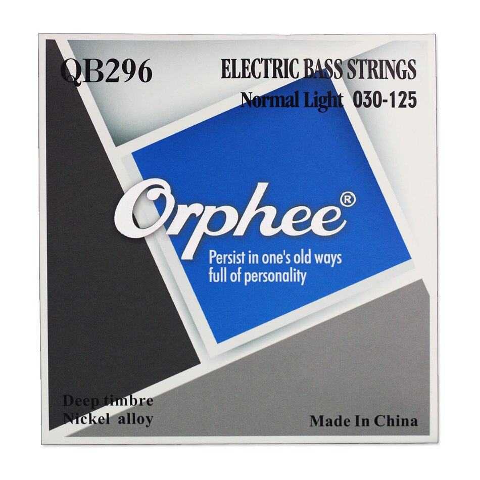 Orphee-cuerdas de guitarra serie QB, herramienta de reparación de cuerdas de bajo eléctrico, cuerda de Metal para 4, 5 y 6, accesorios para cuerdas de guitarra: QB296 6 String