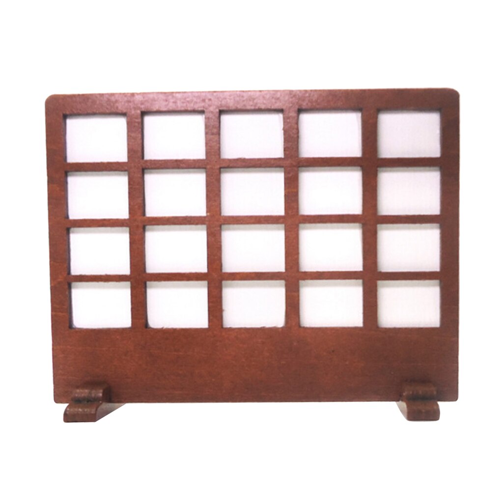 1/12 Dollhouse Miniature Furniture Accessory Handmade Window Shape Screen