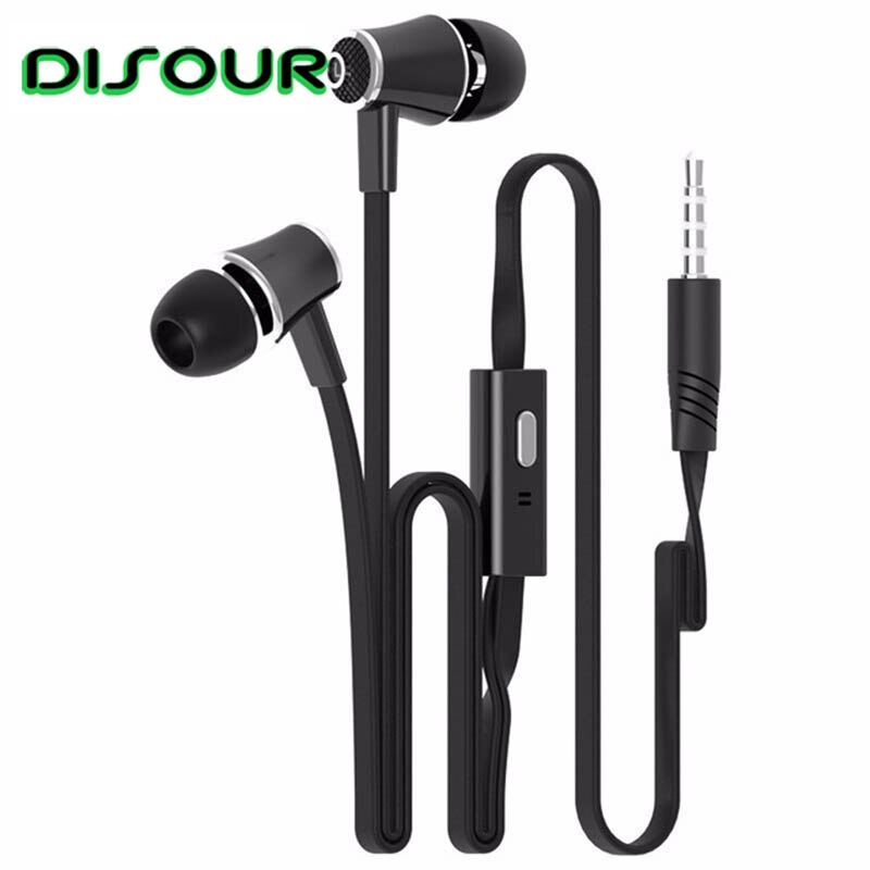 DISOUR Super Bass 3.5mm In Ear Stereo Earphones Volume Control Headset JM21 Earphone With Microphone For Xiaomi Huawei Phone PC