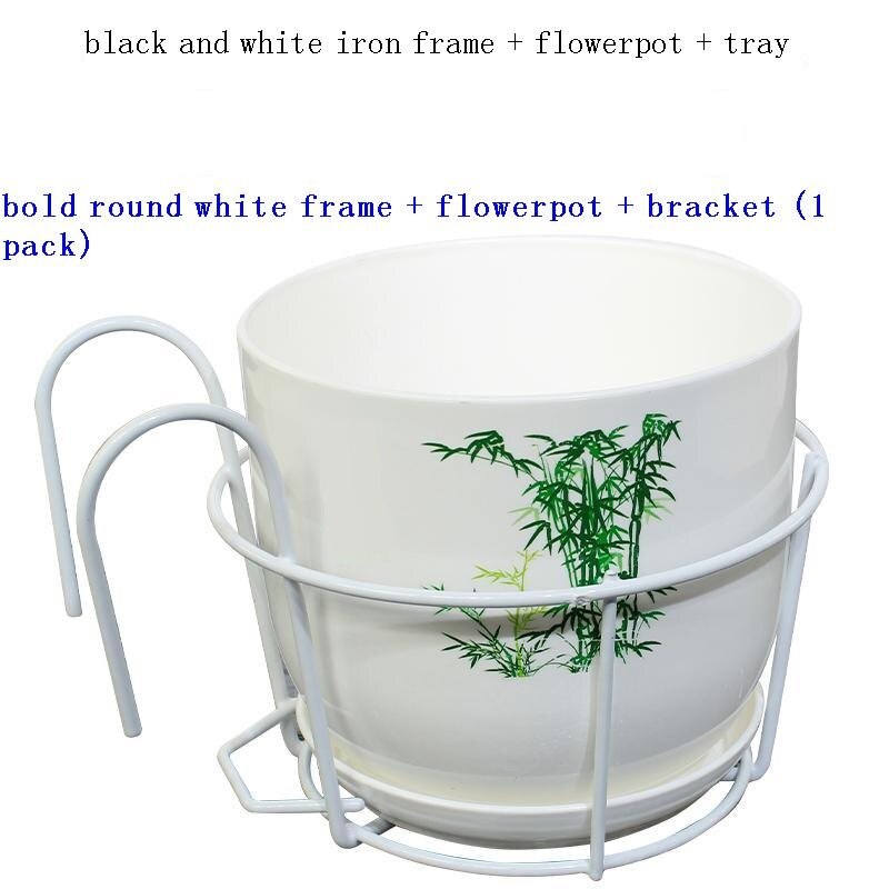 Dekor hyllor terrass dekoration saksisi salincagi stöd planta planter rek balkong balkong blomma hylla balcon plant rack: Modell j