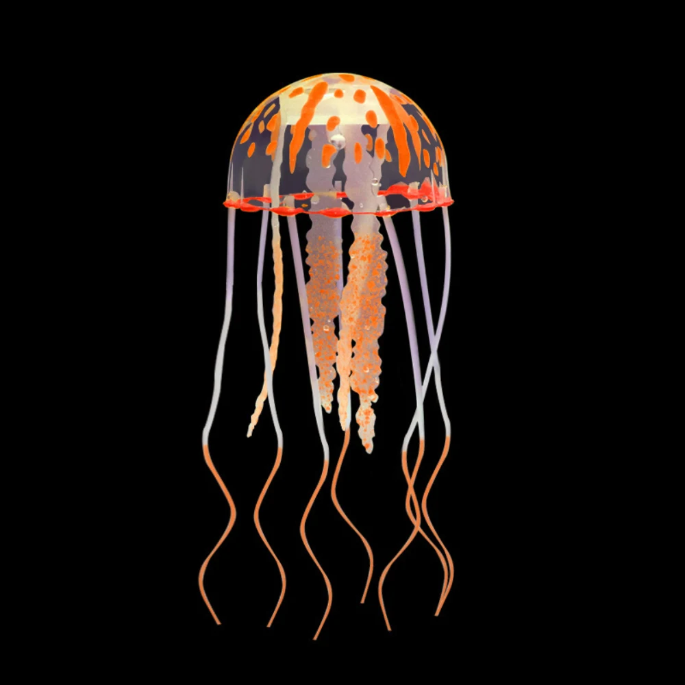 Aquarium Kunstmatige Zwemmen Lichtgevende Kwallen Decoratie Aquarium Siliconen Lichtgevende Kwallen Ornament Aquarium Landschap Decor: Light Green