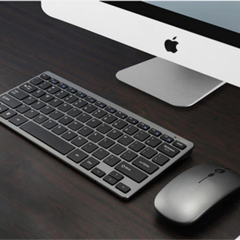 Wireless USB Charging Keyboard and Mouse for iMac Windows Mac Desktop Laptop 1074