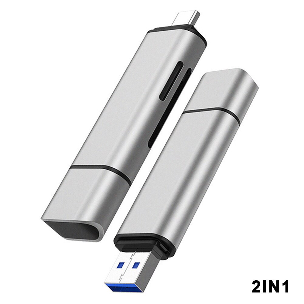Card Reader Mini Type C Durable USB 3.0 Card Reader Laptop Phone SD TF High Speed Home