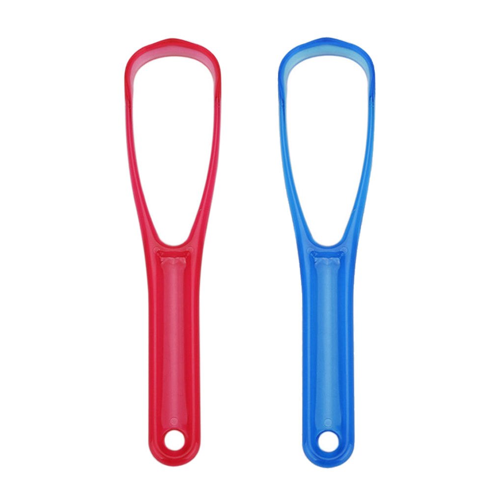 Plastic Tongue Cleaning Scraper Oral Hygiene Care Cleaning Tool