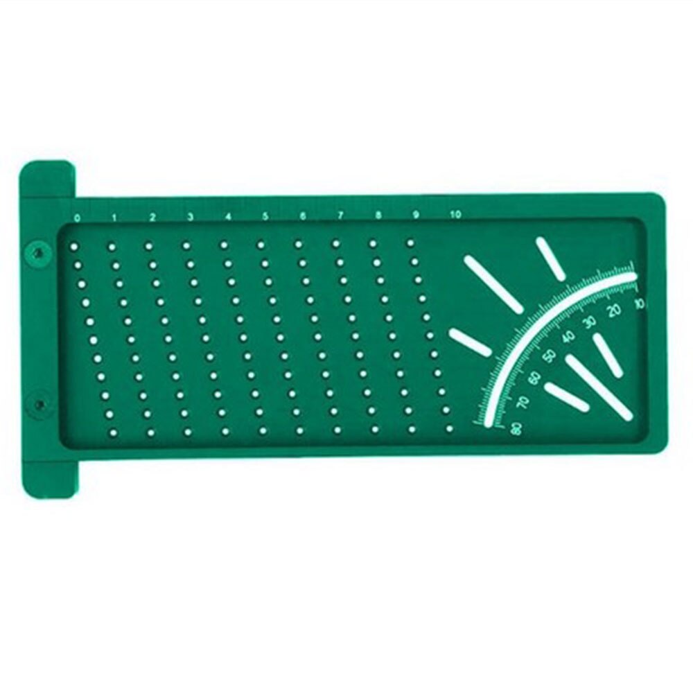 3D charpentier mesure règle 3D Angle règle carré bois outil de mesure charpentier marquage règle trou règle 3D règle charpentier: green