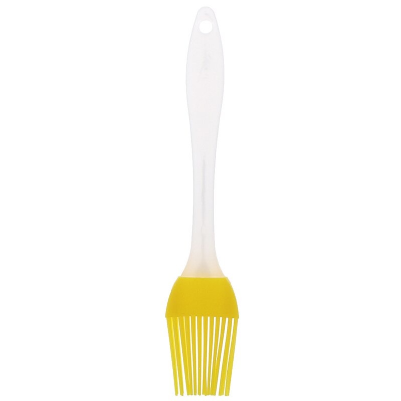 1 x pensel silikon bakning bakeware bröd kockborstar bakverk olja bbq basting borste verktyg: Gul