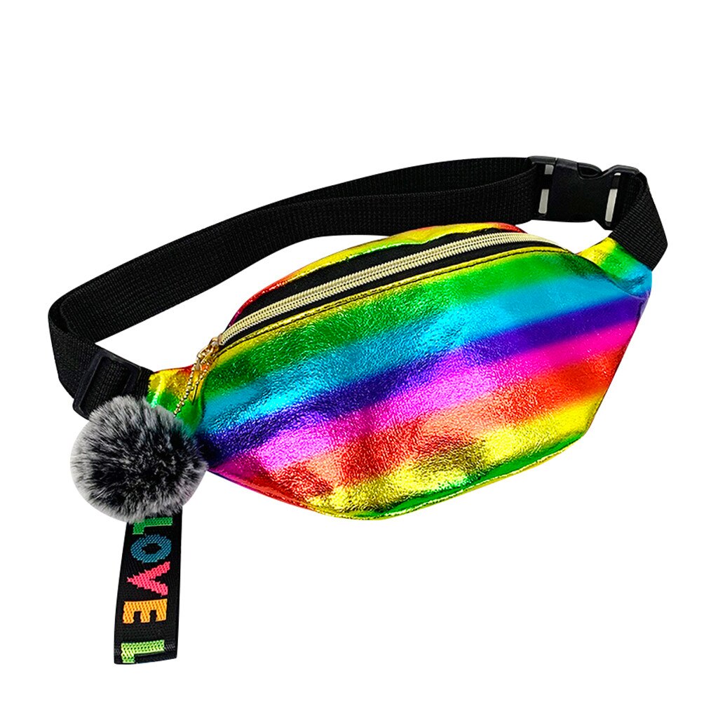 Women Waist Pack Fanny Pack Unisex Men Women belt bag Solid Simple Coin Pouch Travel Sport Small Large Capacity Shoulder Bag: Multicolor