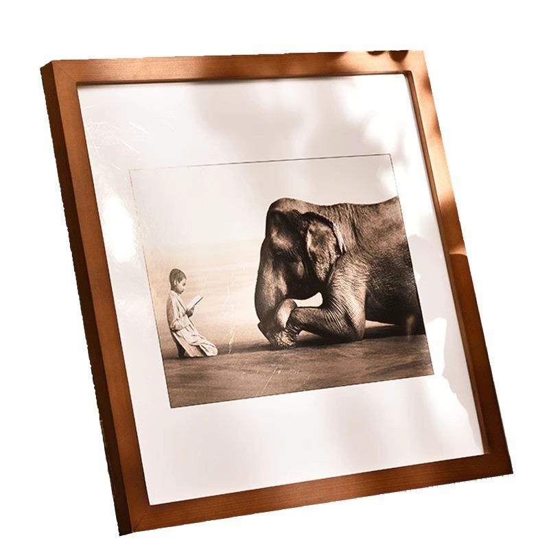 Kwadratowa rama na zdjęcia z litego drewna, ramka na zdjęcia robić montażu na ścianie, 33 38 30 35 40 45 50, 60-calowy prosty stół ekspozycyjny