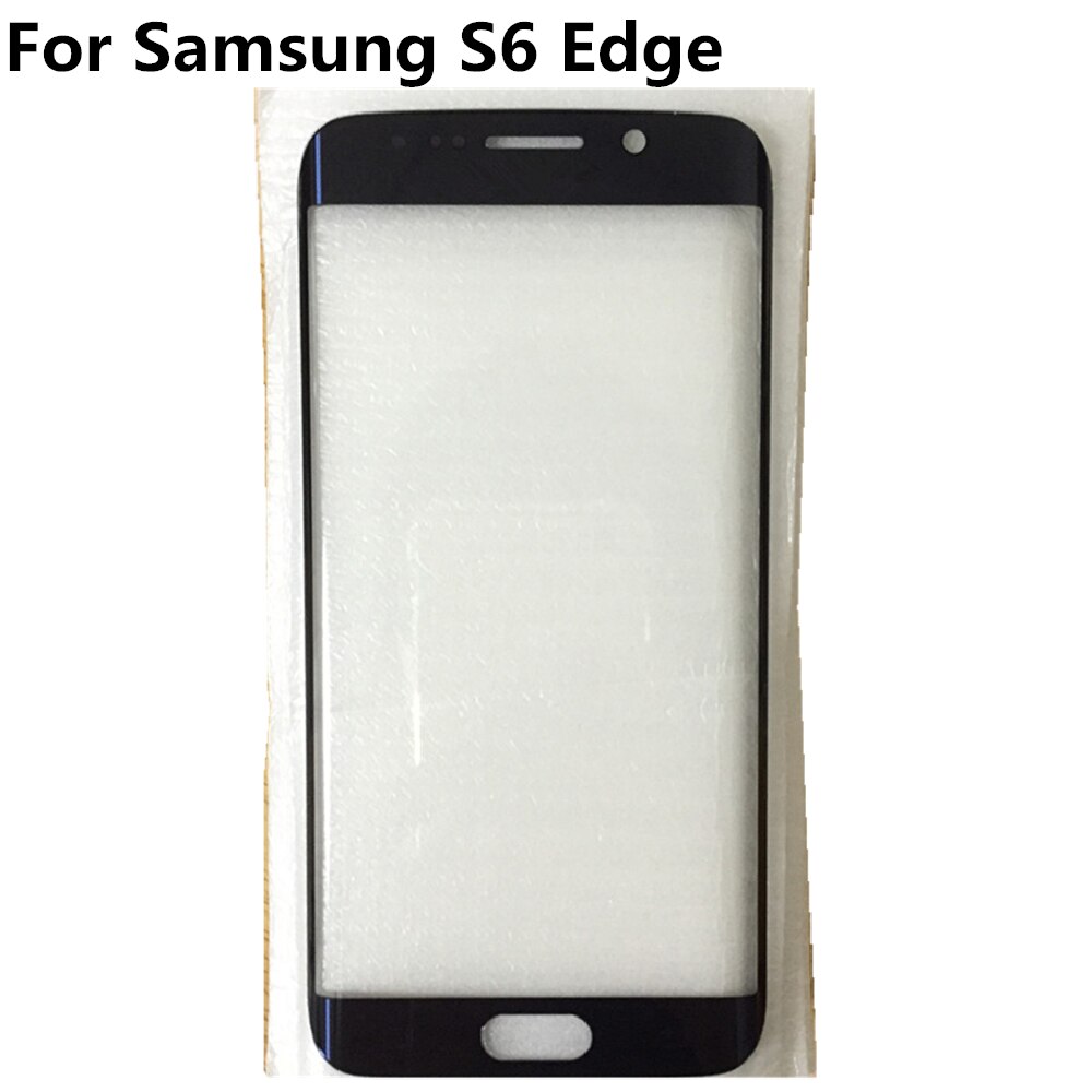 For Samsung Galaxy S6 Edge G925 G925F LCD display outer touch panel screen glass replacement Front Glass Lens