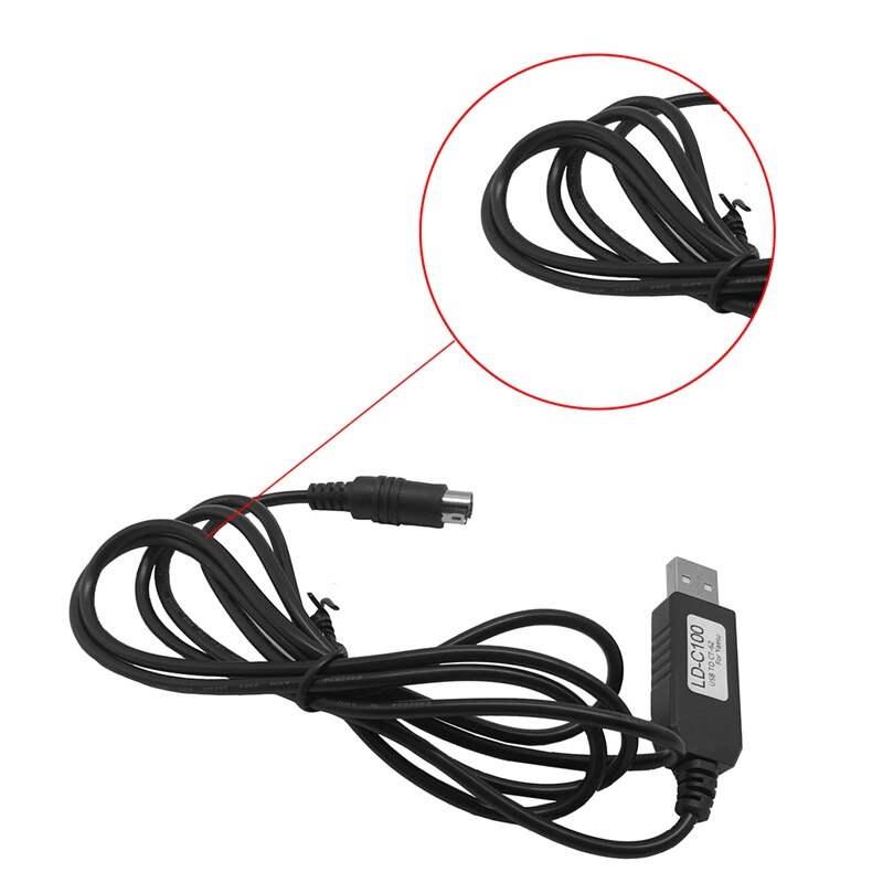 USB to CAT-DIN6 Cable - For Kenwood TS-440 TS-450 TS-680 TS-950 TS-940 TS-850 790 Radios