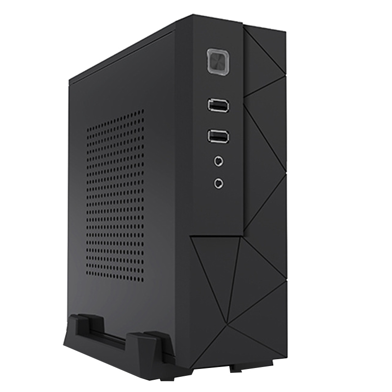 Desktop Power Supply Gaming HTPC Host Office Home 2.0 USB Mini ITX with Radiator Hole Computer Case Practical Horizontal Chassis