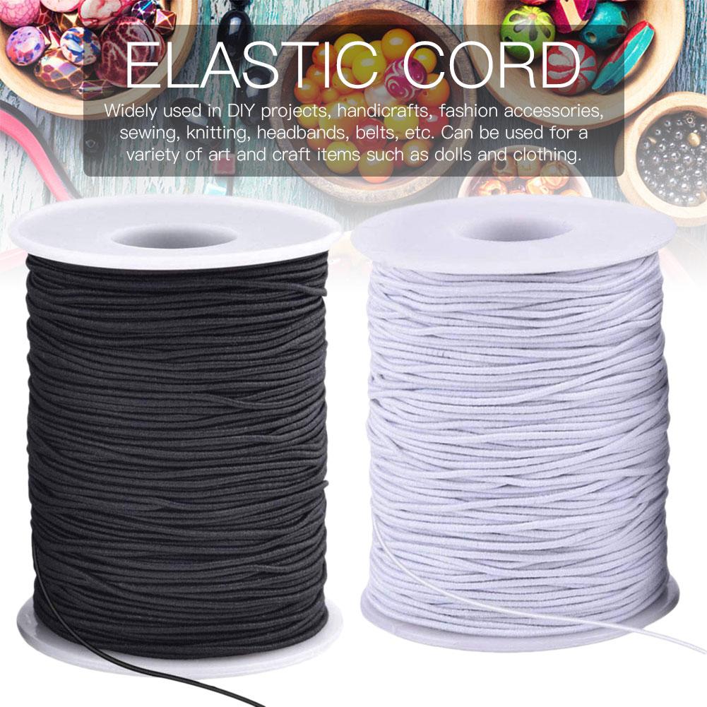 100-Meter Elastische Touw Stretch Lijn Kern-Bedekt Masker Elastische Touw Diy Sieraden Accessoires Hand-Kralen 1/2mm Elastisch Koord