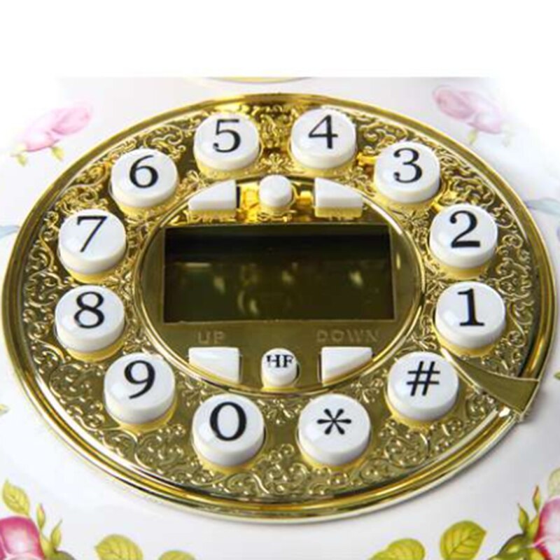 Antike Telefon Nostalgie Jahrgang Telefon aus Keramik Frau-9100