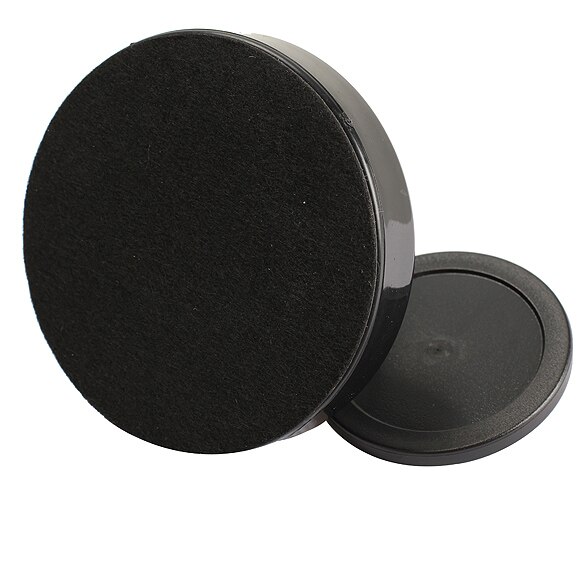 Air Hockey Accessories a96mm Air Hockey Table Felt Pusher Mallet Goalies with 1pc 63mm Puck Black SS