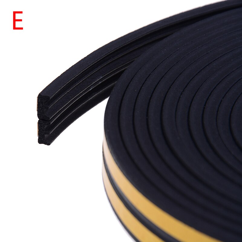 10M Diepgang Excluder Zelfklevende Rubber Deur Raam Afdichting Strip Roll Foam