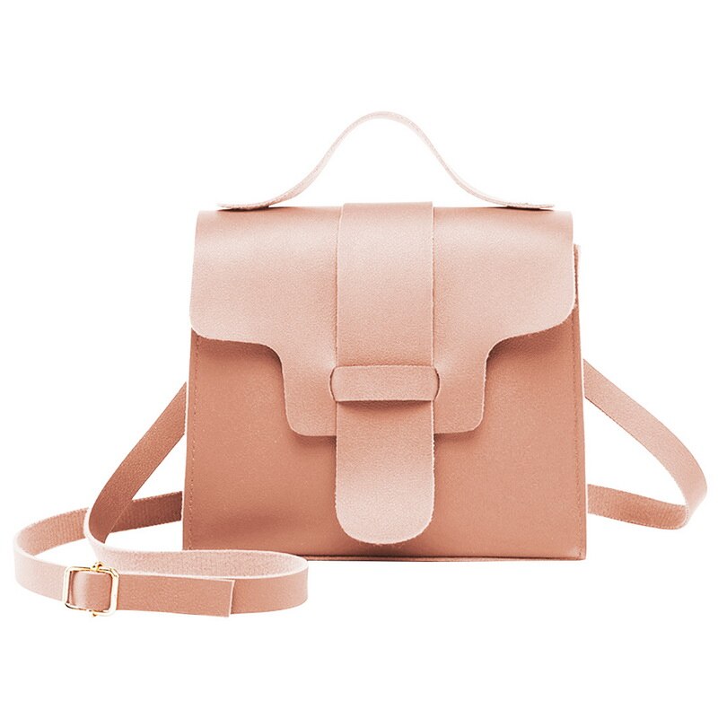 Bolso Casual de con asa para mujer, bolso grande en 7 colores, con borla de cuero: pink2