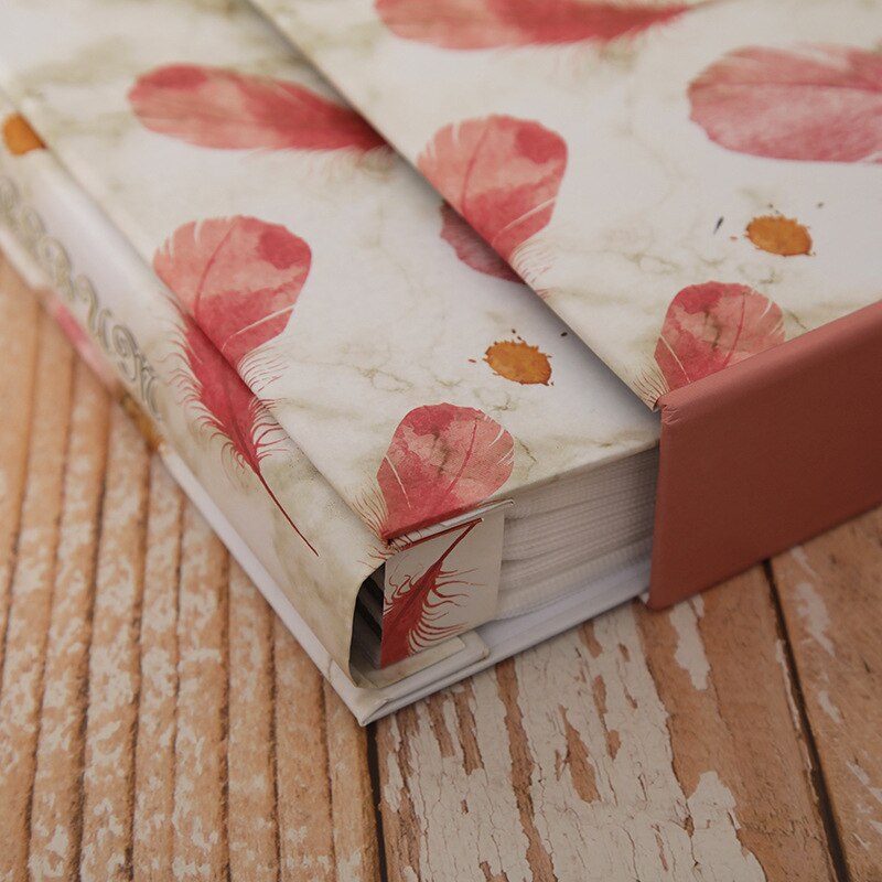 Album Photo de grande capacité de 7 pouces, en boîte, pour Couple, étudiant, Studio Photo, décoration de la maison, plume