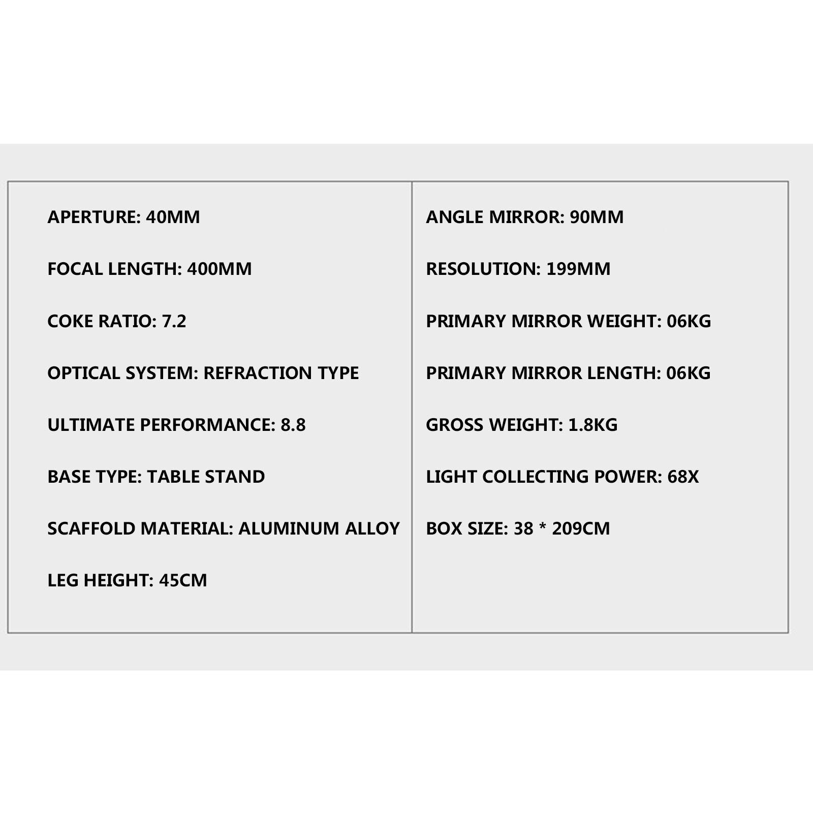 Astronomical Telescope Stargazing Refraction Astronomical Telescope With Portable Tripod Sky Monocular Telescope