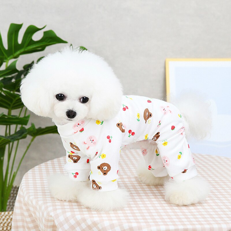 Hond Kleren Huisdier Rompertjes Schattige Beer Lente Zomer Pyjama Cloting Voor Kleine Honden Poedel Chihuahua Yorkie Kat Puppy Huisdieren Kleding: bear / Xl