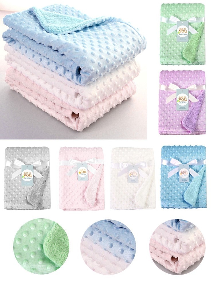 Nyfødt baby tæppe og indpakning termisk blødt fleece tæppe sengetøj dyne klapvogn søvnovertræk spædbarn indpakning barn badehåndklæde