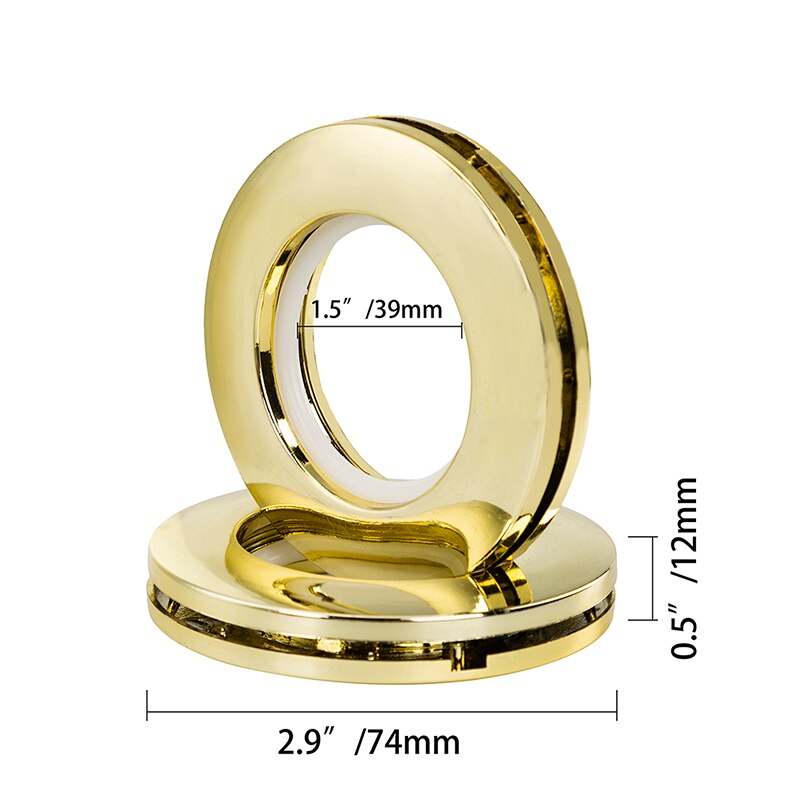 32 stk / sett abs badekar gardiner vinduer dusj hjem dekorasjon gardinkroker glid ringetone ørepynt praktisk hjem tilbehør
