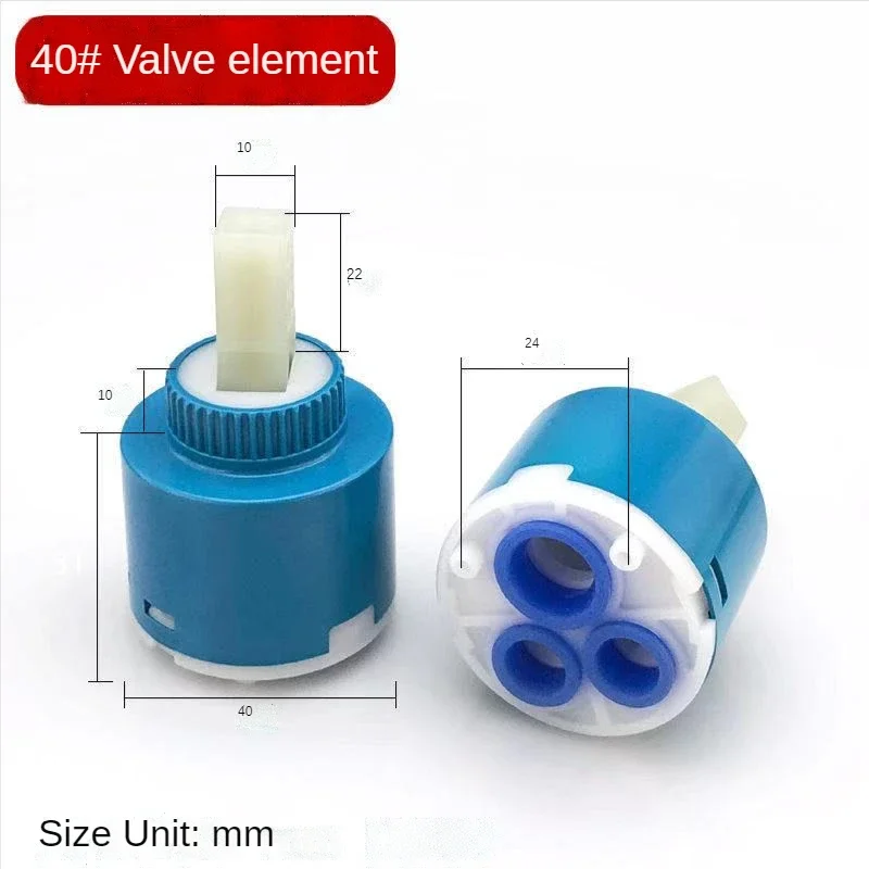 Heißer und Kalter Wasserhahn Mischventil Griff Schalter Reparatur Verschraubung Armaturen Mischbatterie Splitter Wasser Dusche Badewanne Ersatz: Himmel Blau