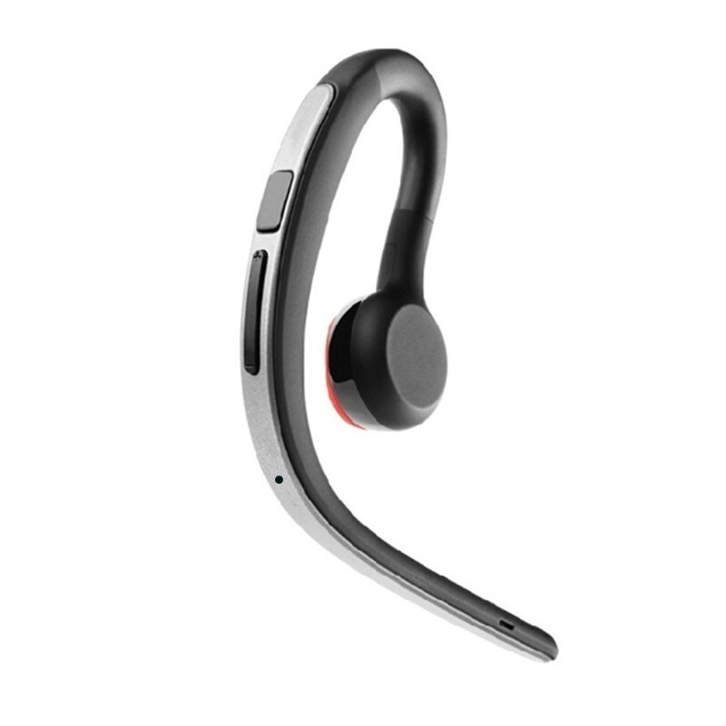 Tebaurry bluetooth oortelefoon sport bluetooth headset draadloze muziek oordopjes handsfree met microfoon hoofdtelefoon voor telefoon iphone: Zilver