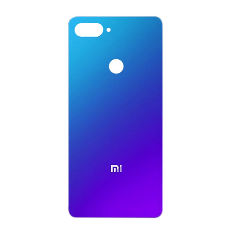 Voor Xiao mi mi 8 lite back Battery Cover Achter Glas Deur Behuizing Case Voor Xiao Mi Mi 8 se batterij Cover mi 8SE 8 lite Explorer: Mi8 Lite Blue