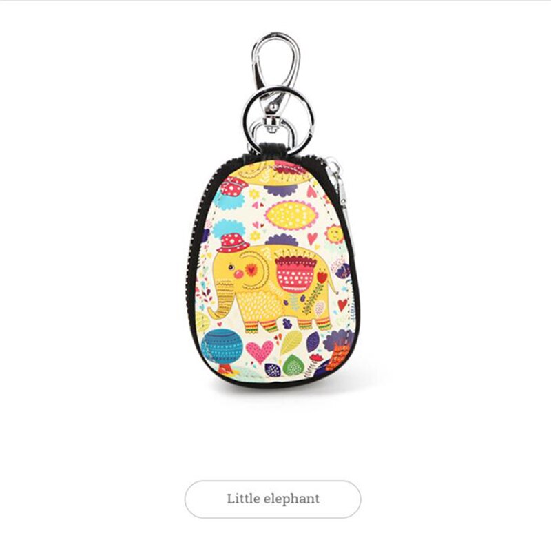 5 cores pintadas design feminino meninas saco chave couro do plutônio carteiras chaves do carro porta-chaves caso gigh qualidade chaveiro bolsa: 03