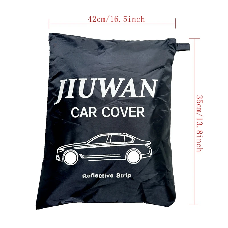 Car Cover Exterior Double Color Cover Sunshade Dustproof Protection with Reflective Strips Universal for Hatchback Sedan SUV
