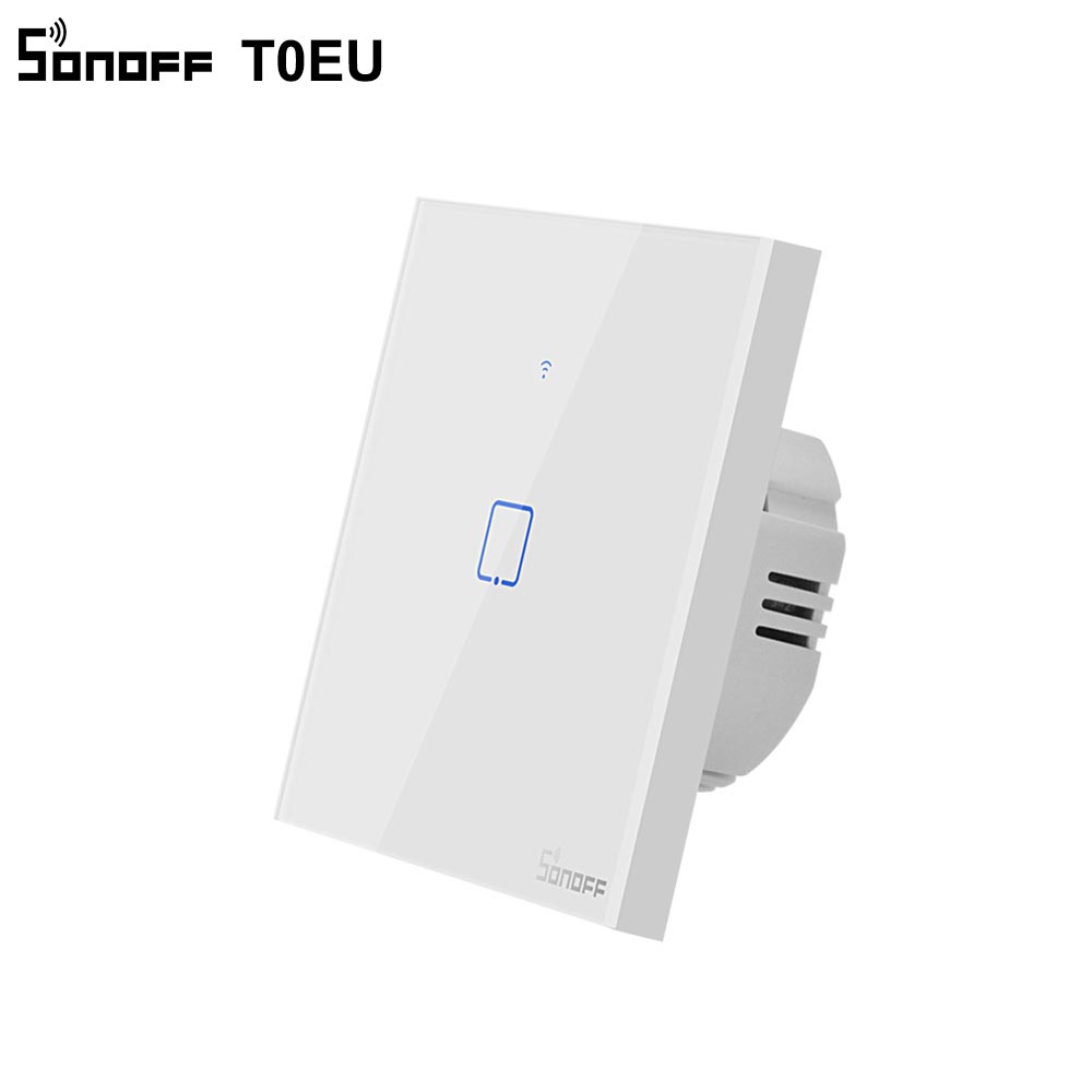 SONOFF T0 EU TX Wifi Touch Wall Light Wireless Switch Smart Home 1/2/3 Gang Voice/APP Remote Control Work With Alexa Google Home