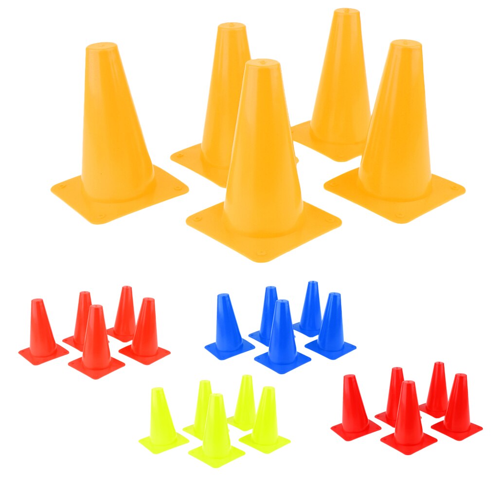 5pcs High Visibility Safety Cone For Sports Training Soccer Agility Skating