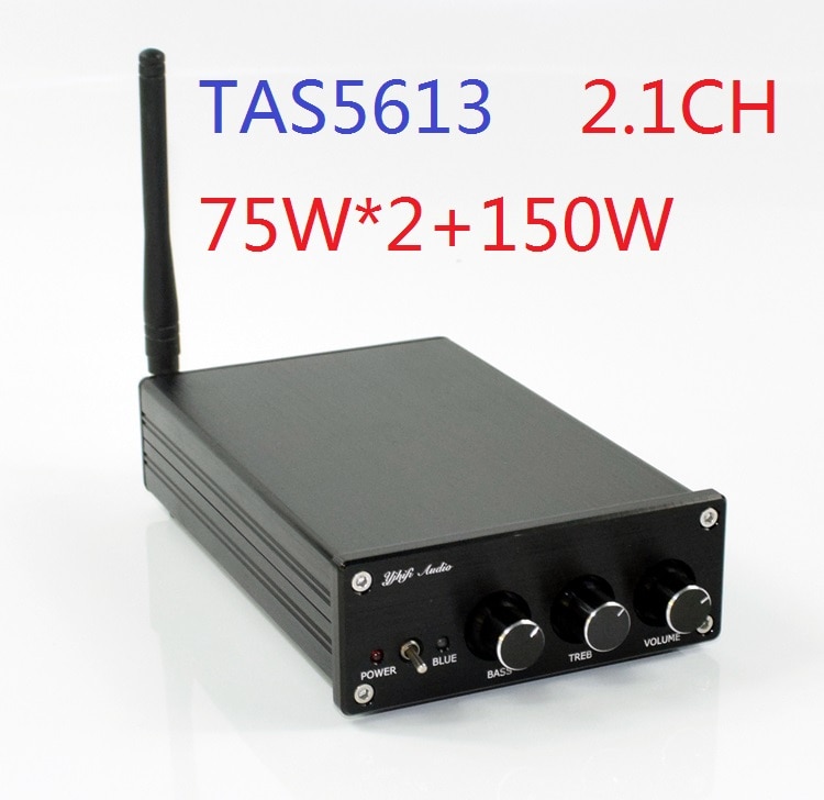 TAS5613 HiFi 2.1 Channel DAC Decoding Bluetooth 4.2/5.0 Optional Class-D Full Digital Audio Power Amplifier 75W*2+150W