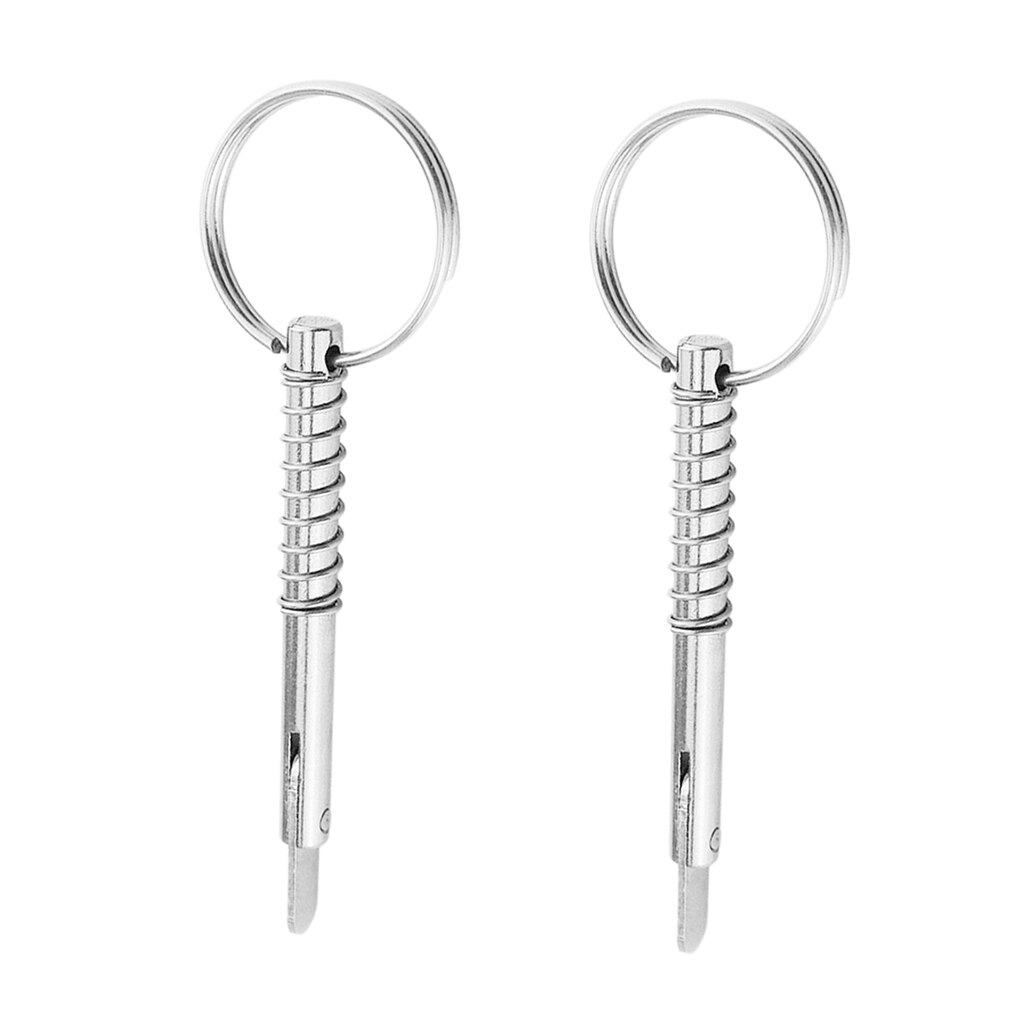 2 pièces Goupille de verrouillage pour bottes | En acier inoxydable, goupille à dégagement rapide avec anneau de traction pour couvercle de charnière, taille 1 5 Mm, longueur 51 Mm