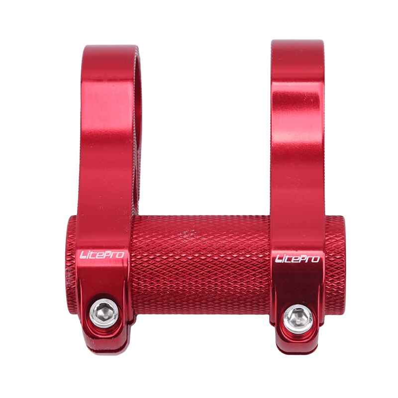 Bicycle Handlebar Adjustable Bicycle Double Riser Folding Bike Handlebar Bike Tools Sport Riding Accessories: red