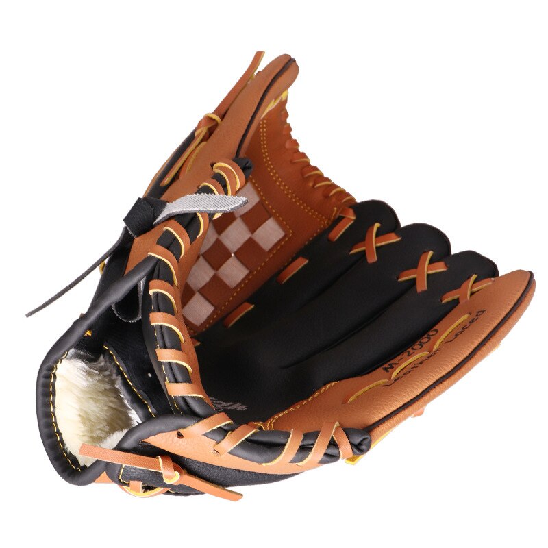 Accessoires Kids Baseball Handschoen Lederen Linkerhand Baseball Handschoen Lederen Apparatuur Guante De Beisbol Profesional Honkbal Handschoenen: Rood / 11.5 inches