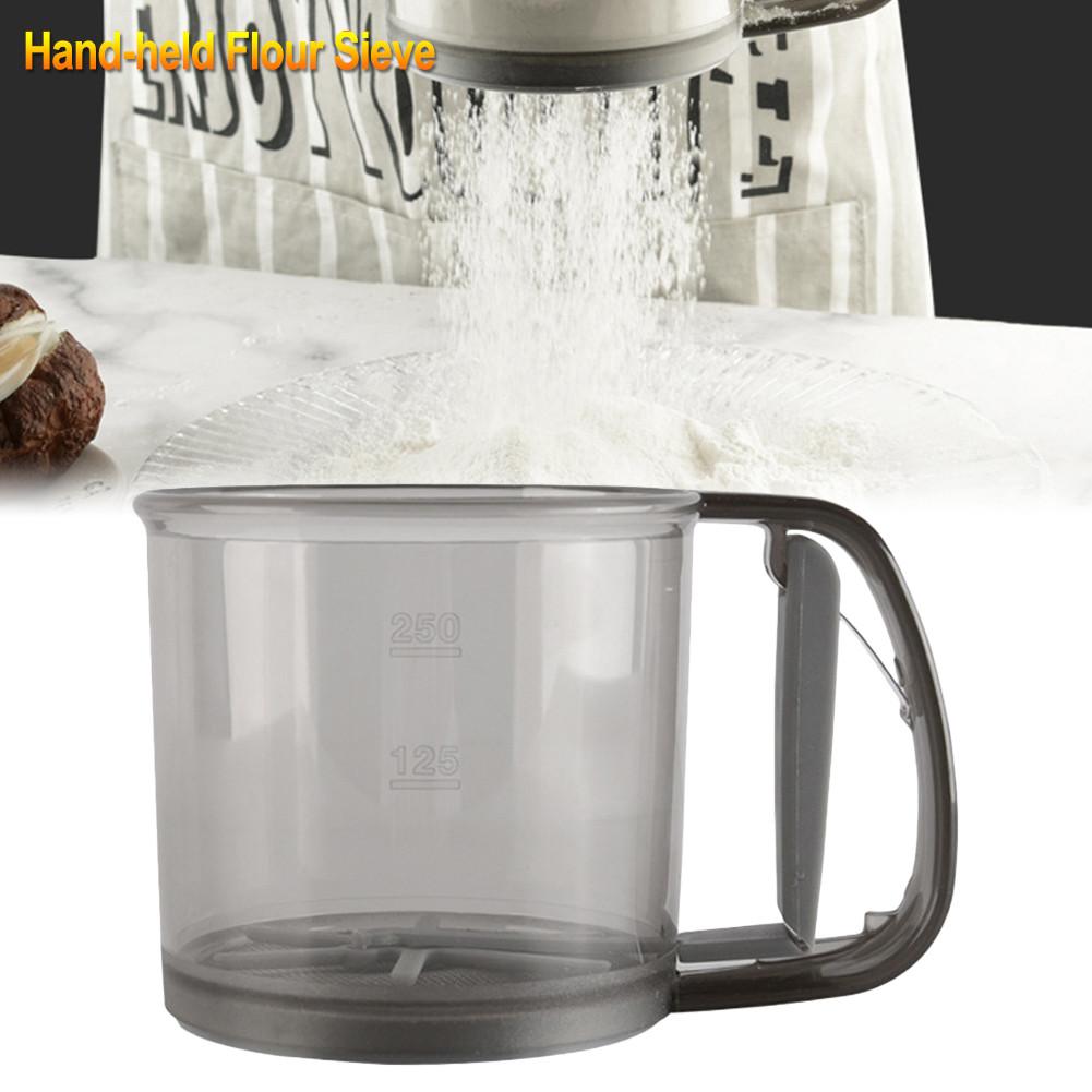 Multifunctional Flour Sifter Baking Hand Crank Flour Sugar Sieve Kitchen Tools For Ordinary Flour Bread Flour Cake Flour: Default Title
