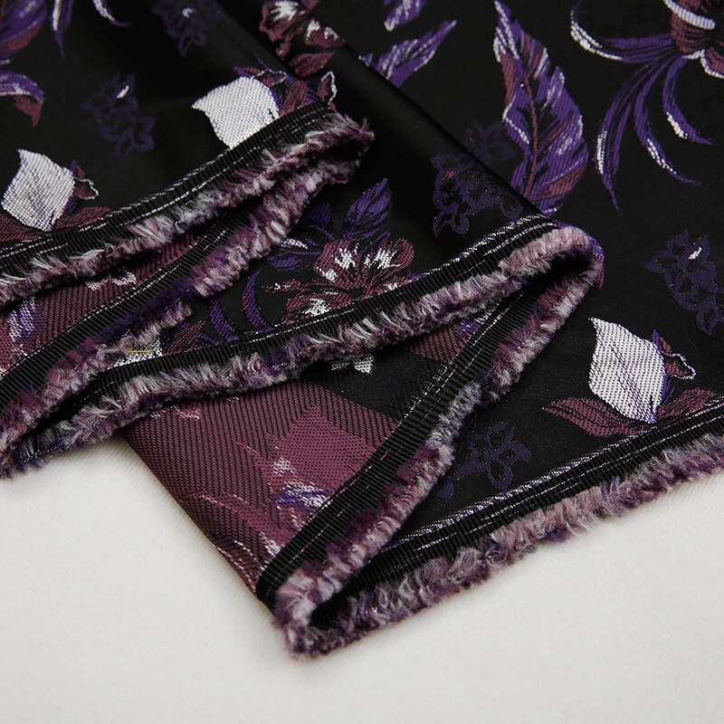 Satin jacquard tøj stoffer let luksus stof symaterialer til kjoler satin kjole og kjole med broderi