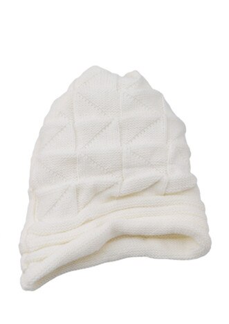 Efterår vinter cykelhuer hat unisex strikket skullies afslappet kasket ensfarvet unisex feminin gorro touca kasket: Beige
