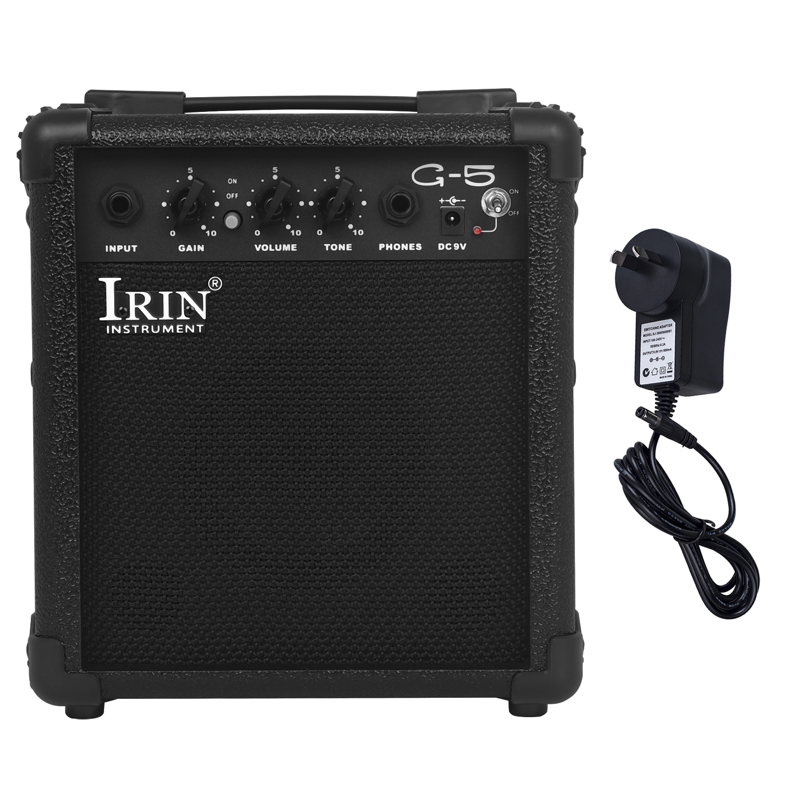 IRIN 5W amplificador de altavoz de guitarra eléctrica G-5 AMP altavoz amplificador portátil para bajo eléctrico accesorios y piezas de guitarra: Blanco