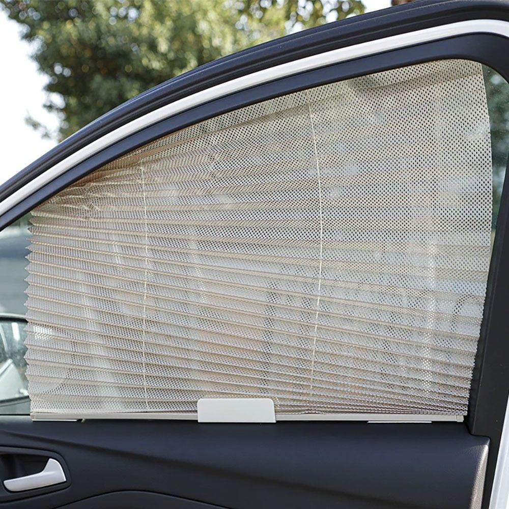 Parasol retráctil Universal para ventana lateral de coche, persiana enrollable de malla, cortina de protección UV de verano, accesorios para camiones