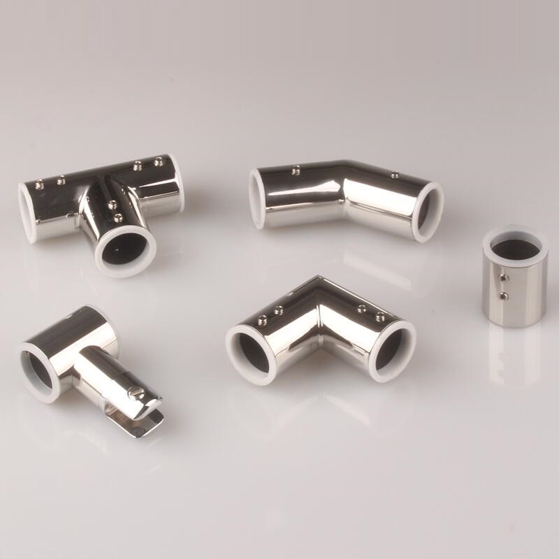 Stainless Steel Glass Fixed Clip Shower Room Pull Rod Fittings Bathroom Flange Seat Pull Rod Hanger Glass Clamp Link Glossy