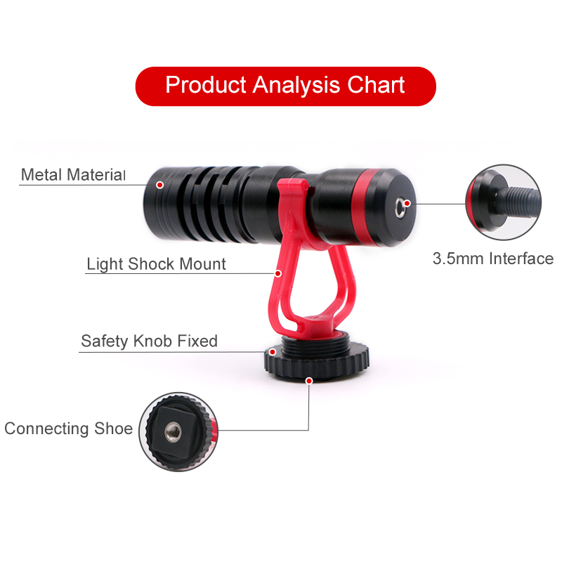 Camera Slr Interview Microph Re-150 Dslr Opname Microfoon Voor Slr Fotografie Vlog Microfoon Iphone 7 6 Andriod Smartphone