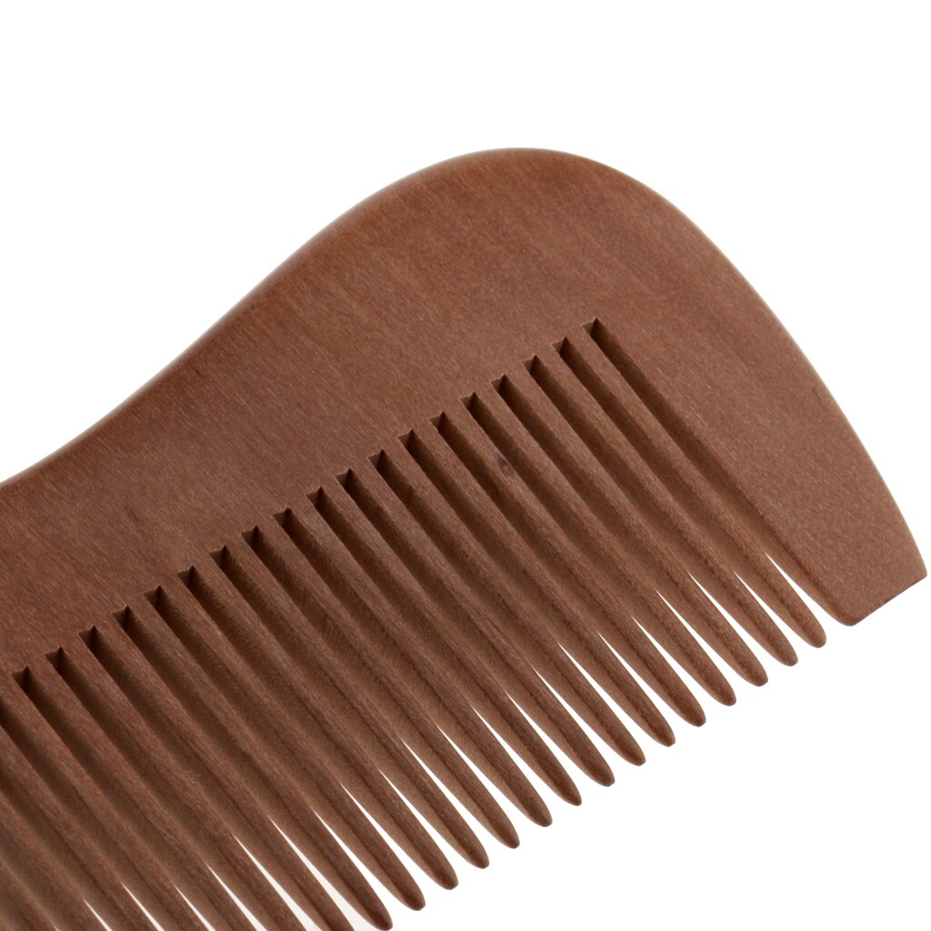 Handcraft Peach Wood Comb Non-Static and Eco-friendly for Scalp Massage Hair Health -6" Fine Toothed