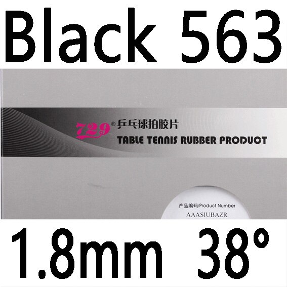 729 Friendship Provincial Xinzhuan series 755 799 802-40 804 837 Table Tennis Rubber with Sponge: Black 563 1.8 H38