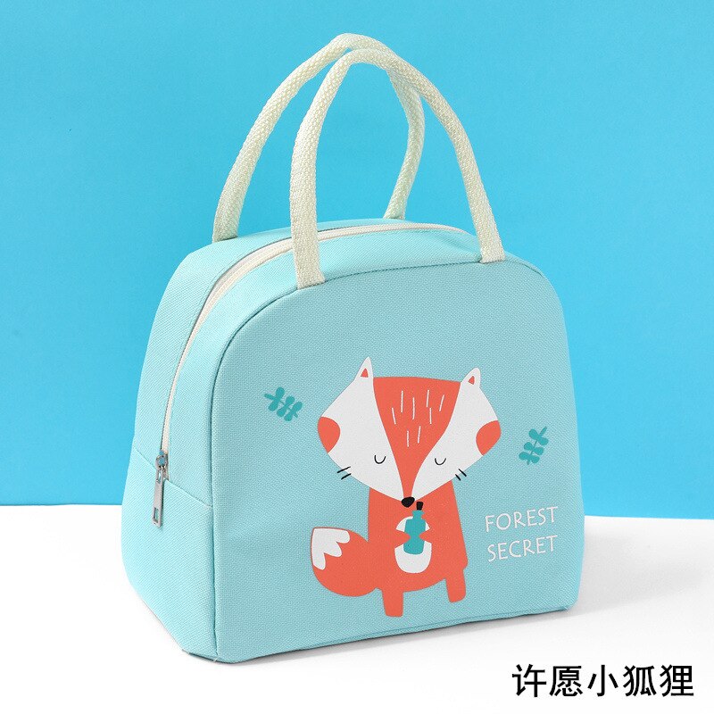 Kreative cartoon serie lunch tasche Kälte & isolierung Oxford tuch gürtel nette tier tragbare lunch box tasche: 2