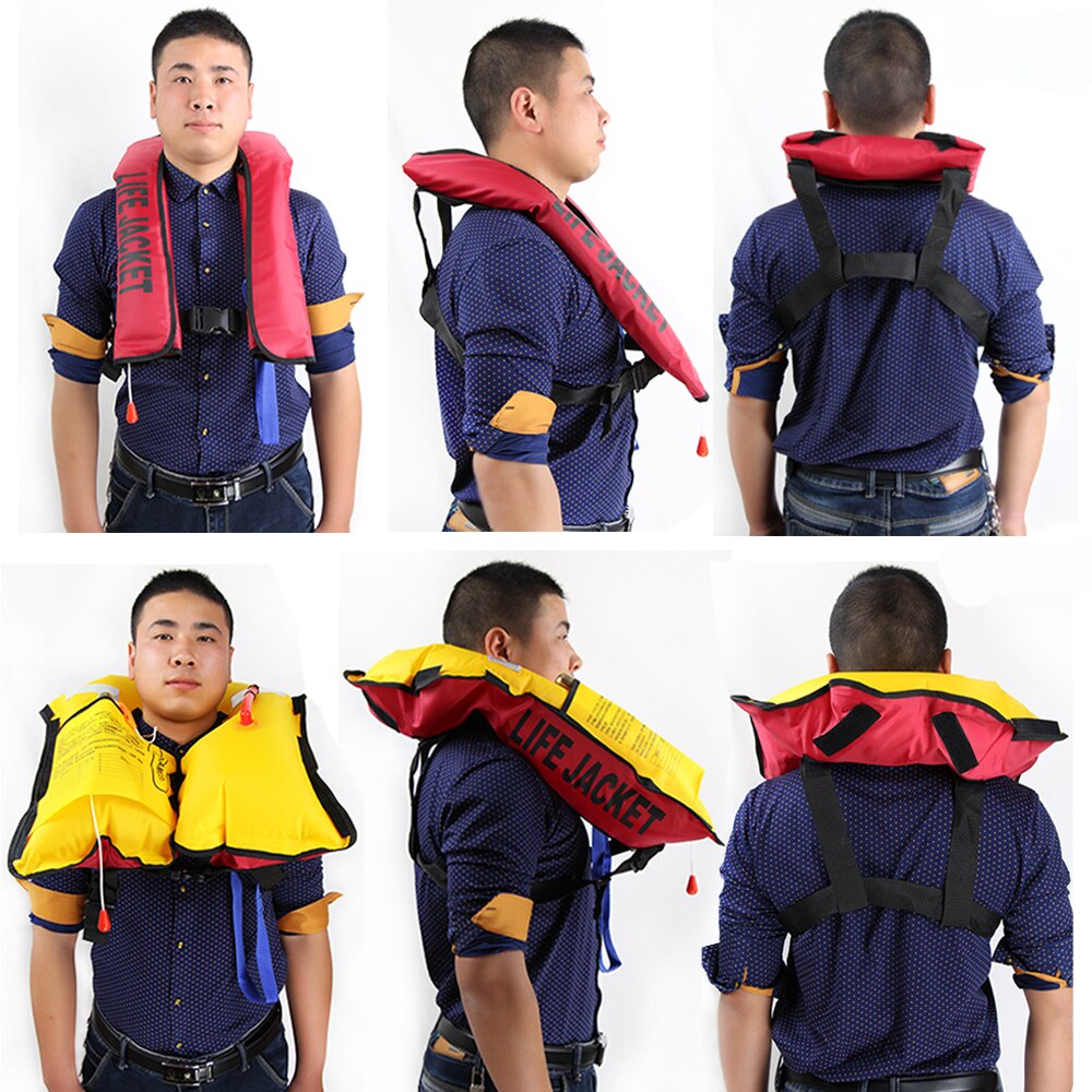 Swiming Life Vest-chaleco salvavidas de pesca, 5 segundos, automático, inflable, de rescate, 15kg, kayak de flotabilidad, mujer/hombre